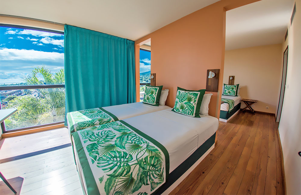 Tahiti Airport Hotel Chambre familiale climatisée Tahiti Airport Hotel Chambre familiale climatisée
