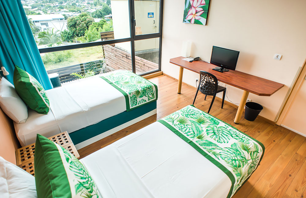 Tahiti Airport Hotel Chambre Twin 2 lits simples Tahiti Airport Hotel Chambre Twin 2 lits simples